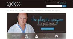 Desktop Screenshot of agelesscosmetic.com