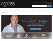 Tablet Screenshot of agelesscosmetic.com